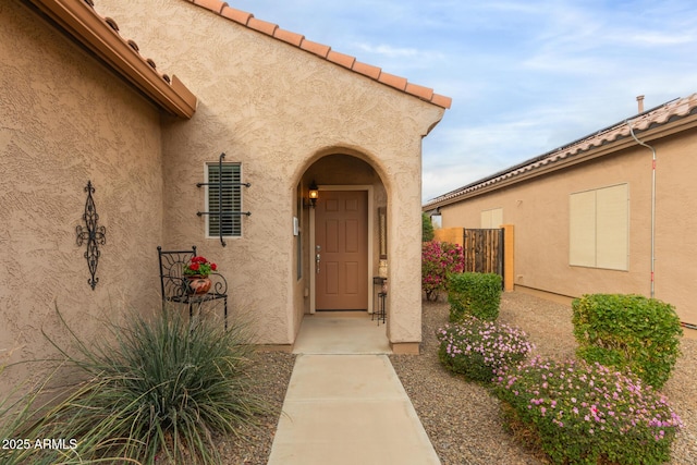 view of entrance to property