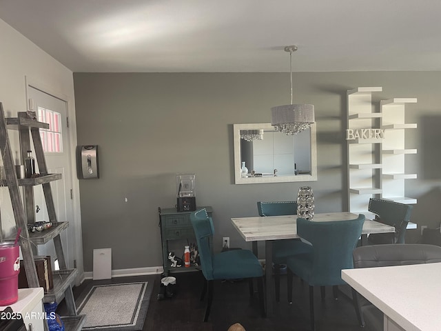 dining room featuring wood-type flooring