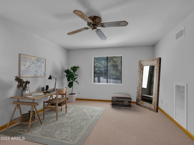 5130 Juniper Loop, Pine, AZ 85544 - carpeted office with a ceiling fan and baseboards