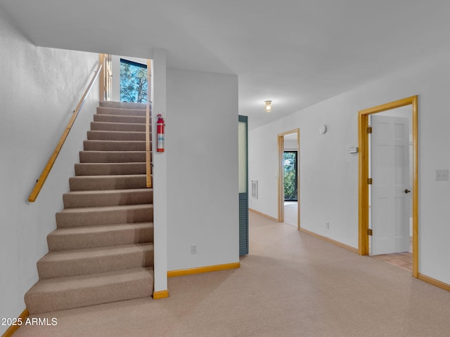 5130 Juniper Loop, Pine, AZ 85544 - staircase with baseboards and carpet