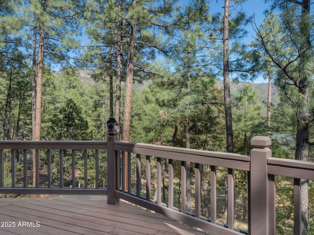 5130 Juniper Loop, Pine, AZ 85544 - deck with a view of trees