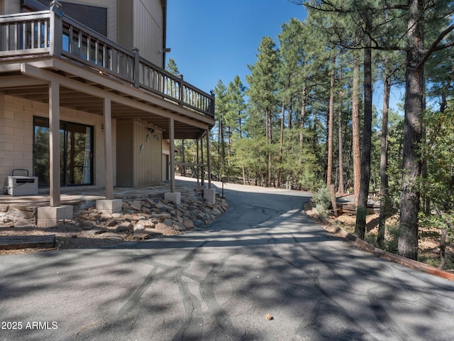5130 Juniper Loop, Pine, AZ 85544 - view of home's exterior featuring a wooden deck