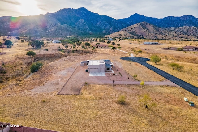 aerial view featuring a mountain view