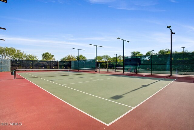 view of tennis court