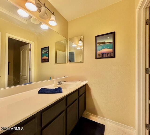 bathroom with vanity