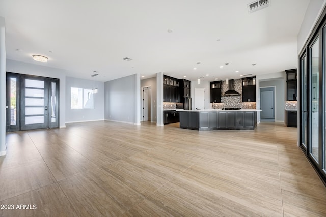 view of unfurnished living room