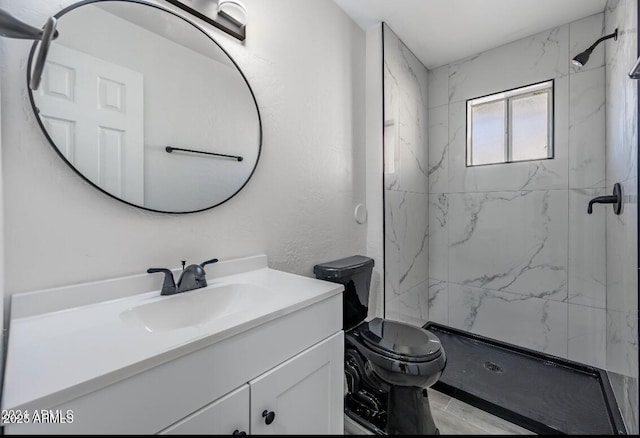 7101 N 36th Ave Unit 102, Phoenix, AZ 85051 - bathroom with vanity, toilet, and a marble finish shower