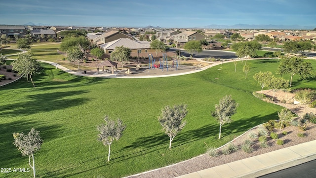 2597 E Hickory St, Gilbert, AZ 85298 - surrounding community featuring a residential view, a gazebo, and a lawn