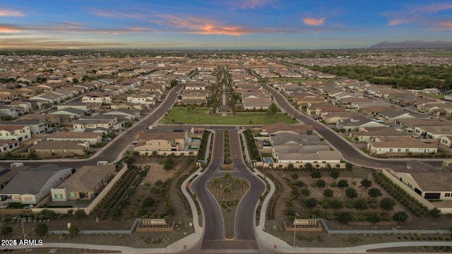 drone / aerial view featuring a residential view