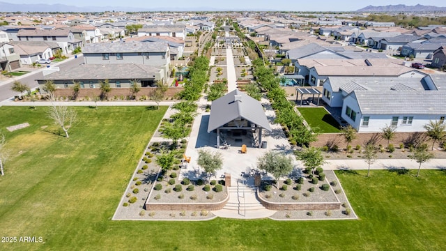bird's eye view featuring a residential view