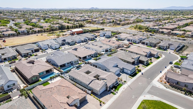 aerial view featuring a residential view