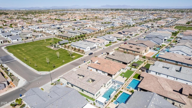 drone / aerial view featuring a residential view