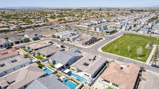 drone / aerial view featuring a residential view