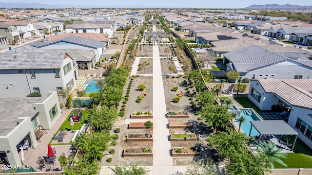 aerial view featuring a residential view