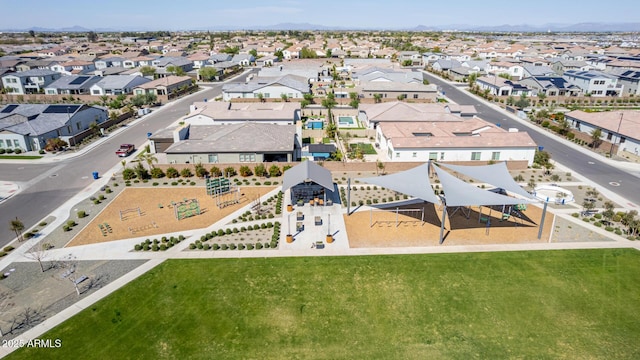 birds eye view of property featuring a residential view