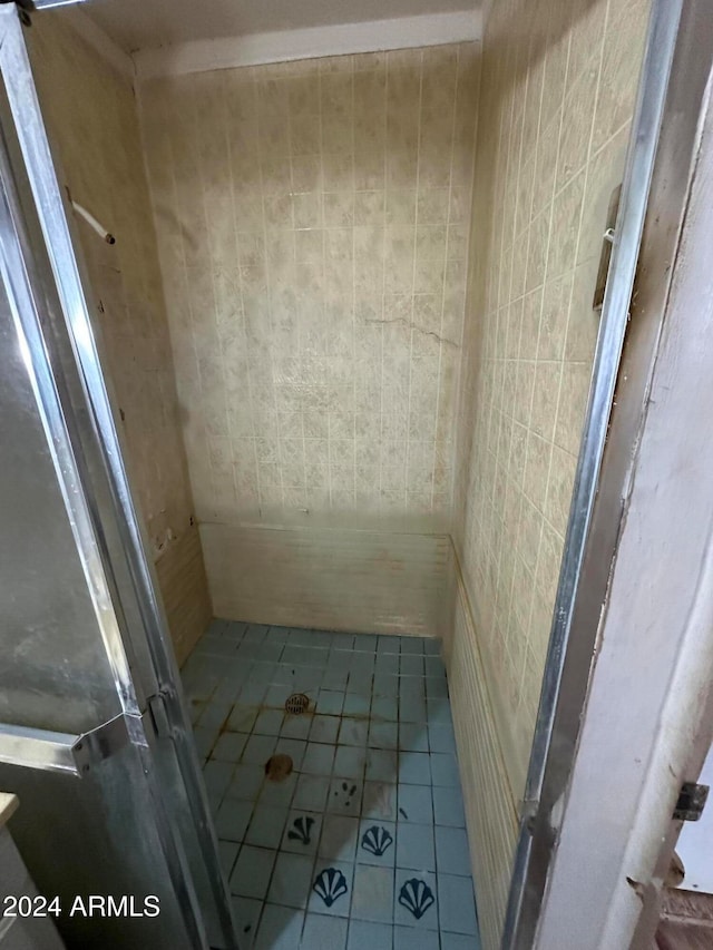 bathroom featuring tile patterned flooring