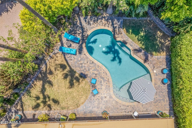 11822 S Coconino St, Phoenix, AZ 85044 - aerial view of a pool area
