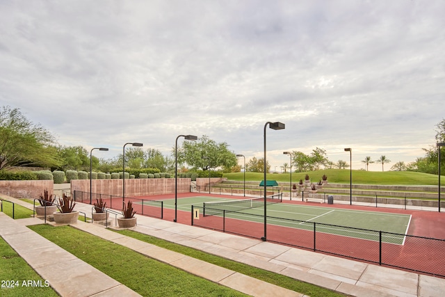 view of tennis court