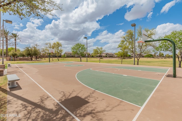 44574 W High Desert Trl, Maricopa, AZ 85139 - view of basketball court with a yard and community basketball court