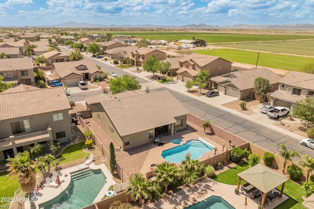 44574 W High Desert Trl, Maricopa, AZ 85139 - aerial view featuring a residential view and a mountain view