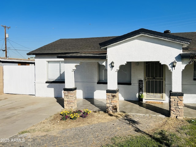 view of front of home