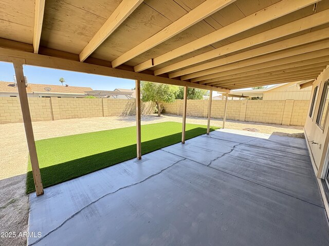 6419 W Monte Cristo Ave, Glendale, AZ 85306 - fenced backyard with a patio