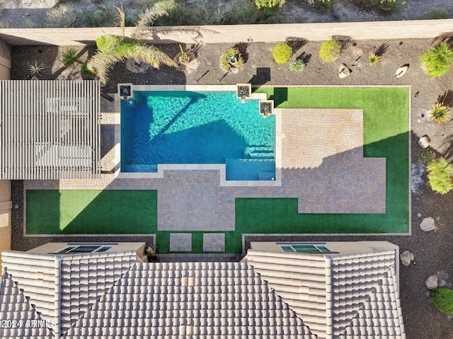 12860 W Calle De Sol, Peoria, AZ 85383 - bird's eye view of a pool area