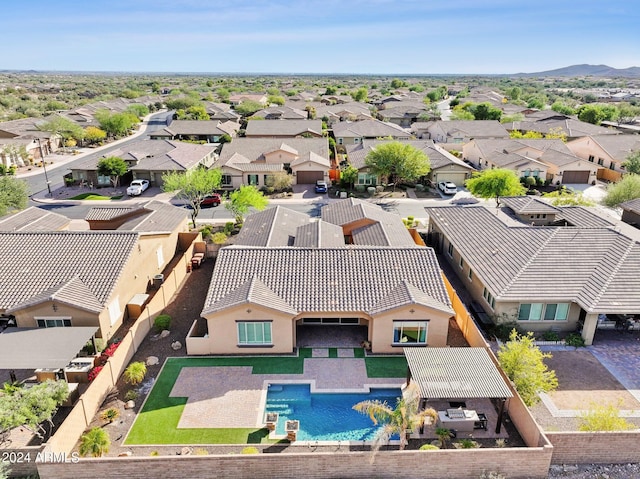 12860 W Calle De Sol, Peoria, AZ 85383 - aerial perspective of suburban area featuring a pool