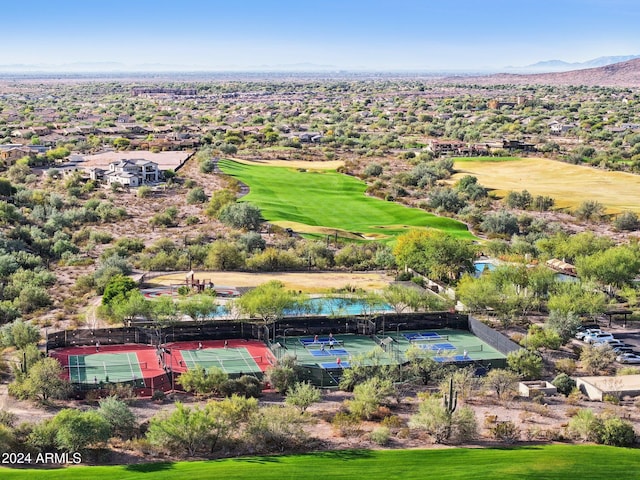 12860 W Calle De Sol, Peoria, AZ 85383 - drone / aerial view of a golf course and mountains