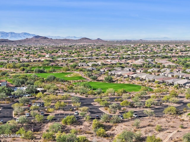 12860 W Calle De Sol, Peoria, AZ 85383 - aerial view of residential area featuring mountains and a golf club