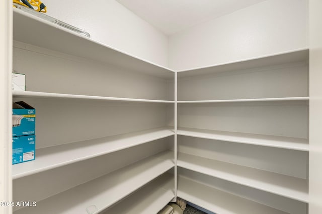 view of storage area