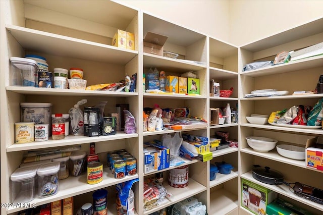 view of pantry