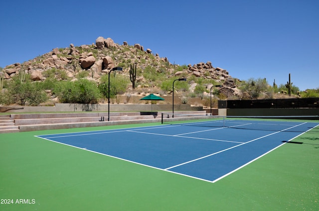 view of tennis court