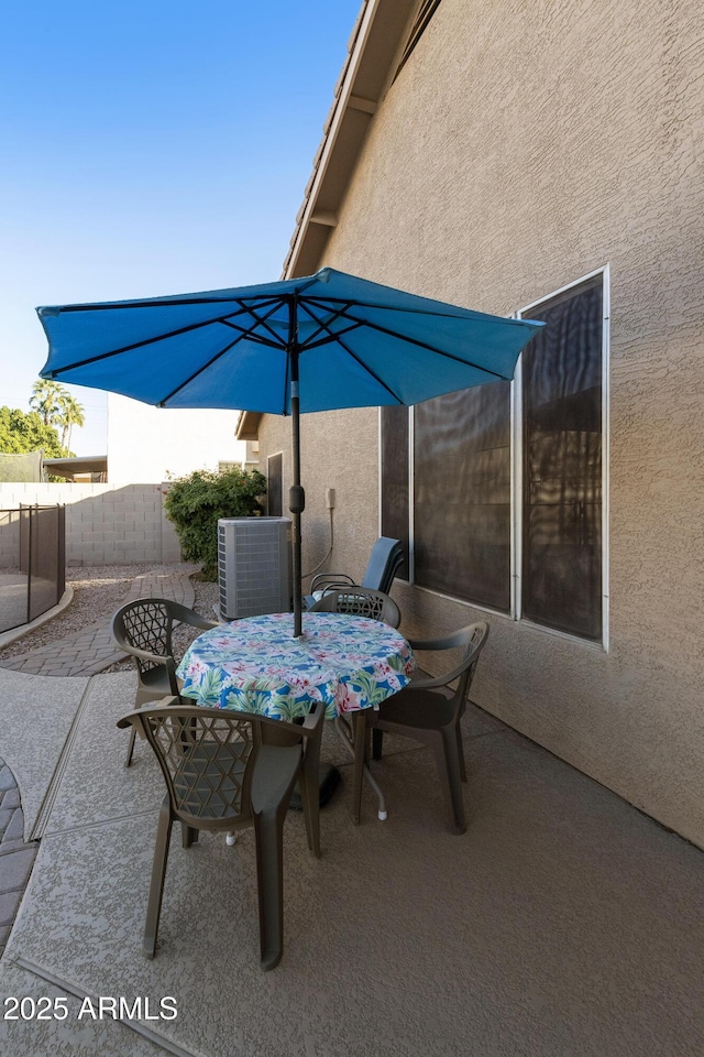 view of patio / terrace with cooling unit