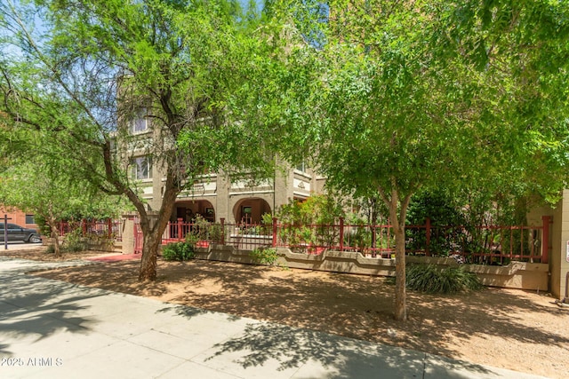 exterior space with fence