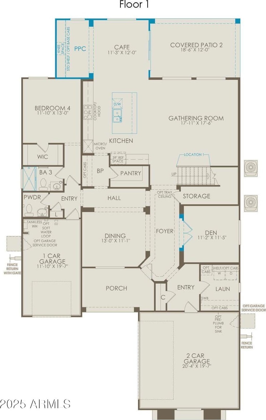 7131 W Oberlin Way, Peoria, AZ 85383 - view of home floor plan
