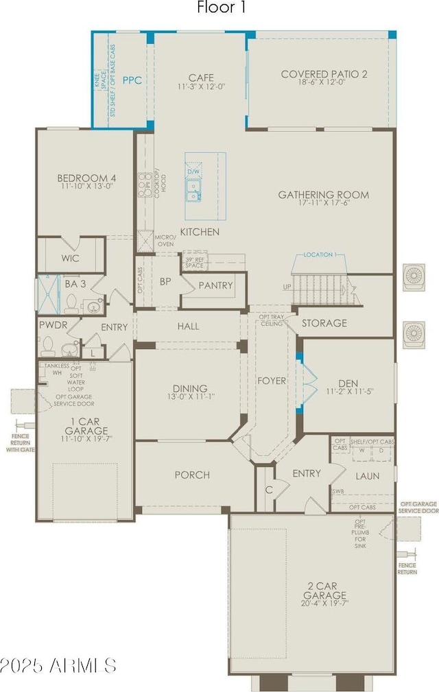 7131 W Oberlin Way, Peoria, AZ 85383 - view of home floor plan