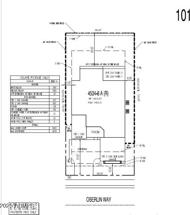 7131 W Oberlin Way, Peoria, AZ 85383 - view of property floor plan