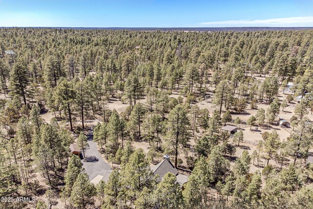 2793 Canyon Ridge Rd, Overgaard, AZ 85933 - birds eye view of property featuring a forest view