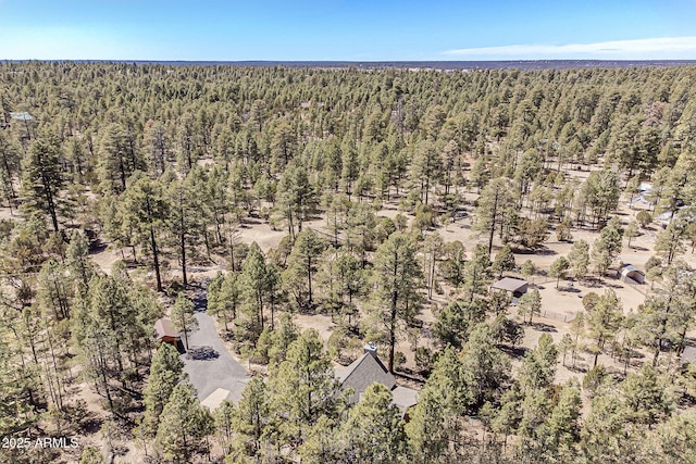 2793 Canyon Ridge Rd, Overgaard, AZ 85933 - birds eye view of property featuring a forest view