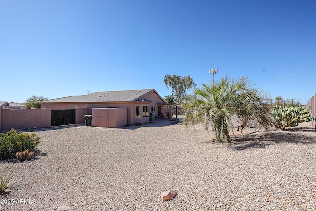 view of rear view of property