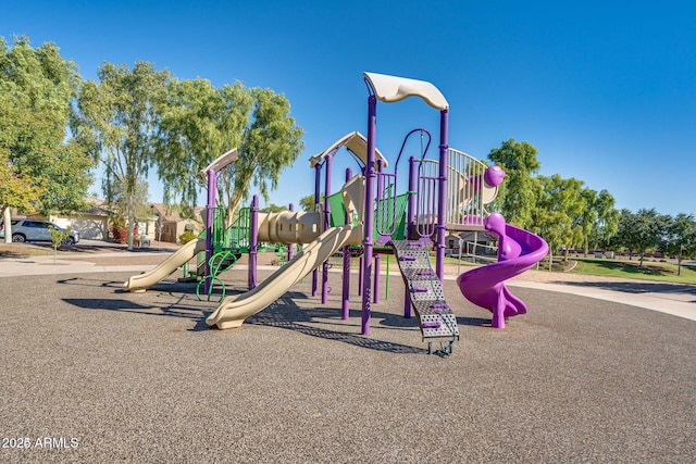 view of community jungle gym