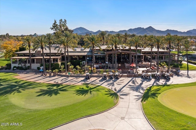 view of property's community featuring a mountain view