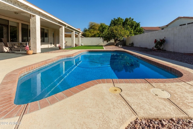 view of pool with a patio area