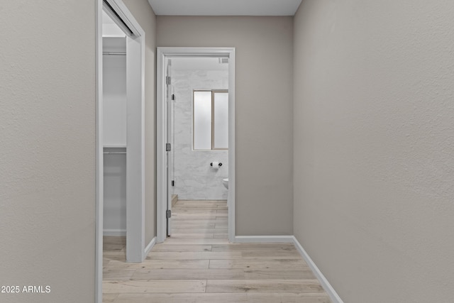 9917 W Cameo Dr, Sun City, AZ 85351 - hall with wood finished floors and baseboards