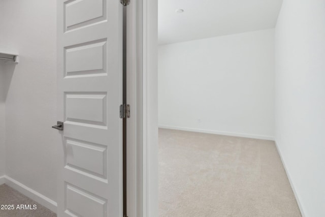 interior space with light colored carpet