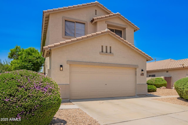 25210 N 40th Ave, Phoenix, AZ 85083 - view of front of house with a tiled roof, stucco siding, and driveway