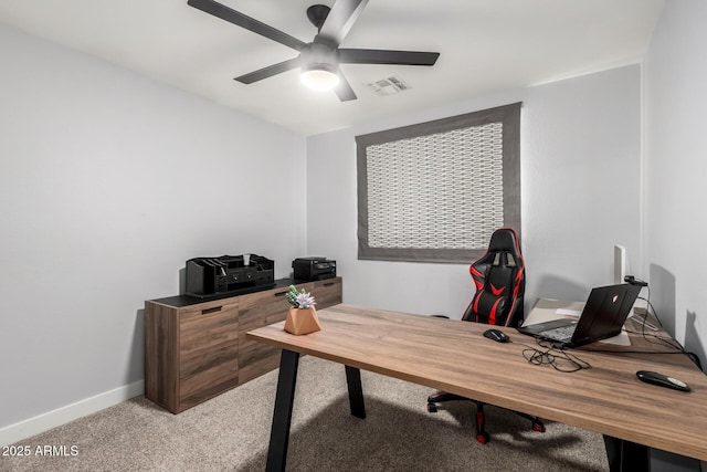 25210 N 40th Ave, Phoenix, AZ 85083 - office area with light carpet and a ceiling fan