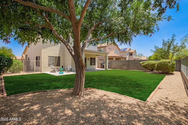 25210 N 40th Ave, Phoenix, AZ 85083 - back of property featuring a patio, stucco siding, and a fenced backyard