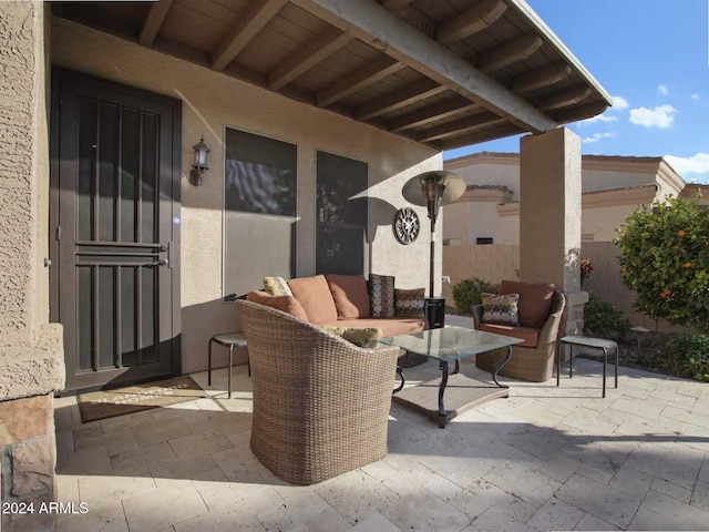 view of patio / terrace featuring outdoor lounge area